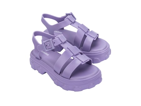Mini Melissa Ella Infantil Preto Kız Çocuk Sandalet Mor 36442