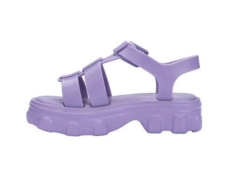 Mini Melissa Ella Infantil Preto Kız Çocuk Sandalet Mor 36442