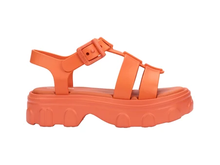 Mini Melissa Ella Infantil Preto Kız Çocuk Sandalet Turuncu 36442