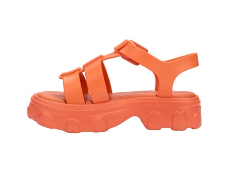 Mini Melissa Ella Infantil Preto Kız Çocuk Sandalet Turuncu 36442