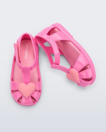 Mini Melissa Hip Heart Ballerina Babet Sandalet 37783-Pembe