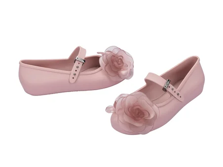 Mini Melissa Soft Ballerina Studs Petals Kız Çocuk Babet Pembe 37822