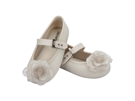 Mini Melissa Soft Ballerina Petals BB Kız Çocuk Babet Bej 37823