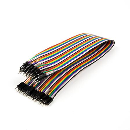 20 Pin 40cm Erkek - Erkek Breadboard Kablosu