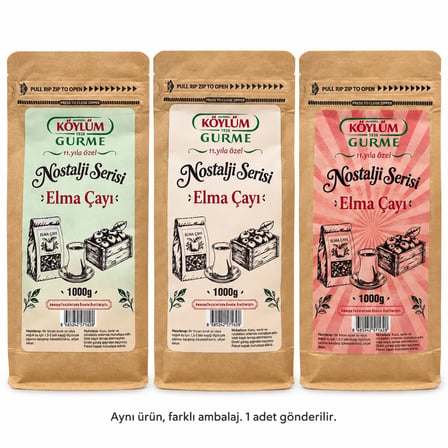 Köylüm Gurme Nostalji Serisi Elma Çayı 1000 g - 1 Adet