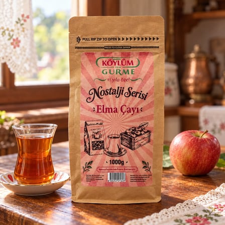 Köylüm Gurme Nostalji Serisi Elma Çayı 1000 g - 1 Adet