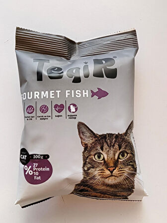 TEQİR Gourmet Fish Kedi Maması 100 gr