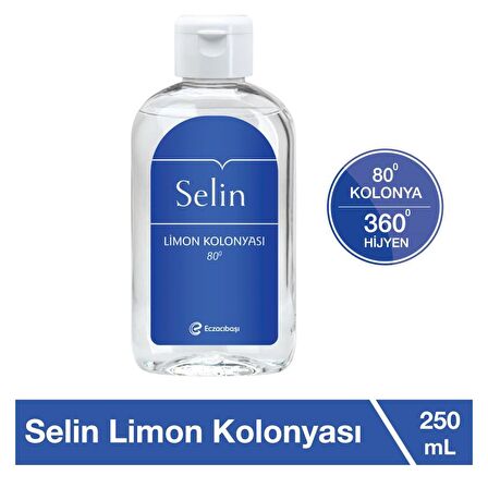 Selin Limon Kolonyası 80 Derece Pet Şişe 250 ml