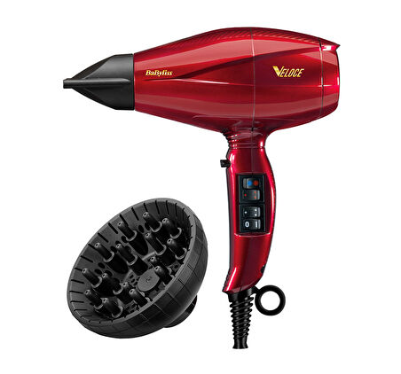 BaByliss 6750DE Veloce Kırmızı Saç Kurutma Makinesi