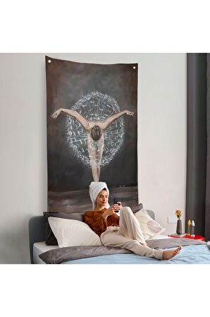 Balerin Kadın Duvar Örtüsü-7904