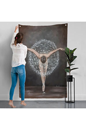 Balerin Kadın Duvar Örtüsü-7904