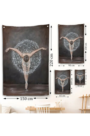 Balerin Kadın Duvar Örtüsü-7904