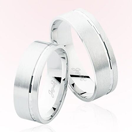 Beyaz Altın Alyans 7905