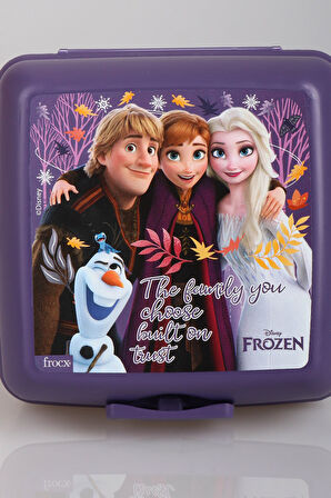 DEKOMUS İLE YENİ SEZON COOL GIRL LİSANSLI FROZEN ELSA 2 KATLI BESLENME KUTUSU / LUNCH BOX "DEKOMUS CEP DEFTERİ HEDİYELİ"