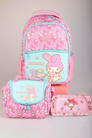 DEKOMUS İLE YENİ SEZON LİSANSLI MY MELODY&BEST FRIENDS "MELOPINK KOLEKSİYONU" OKUL,KALEM VE TERMOSLU BESLENME ÇANTASI SETİ