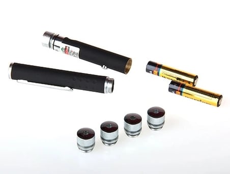 Yeşil Lazer Pointer 8000 Mw  5 Başlıklı