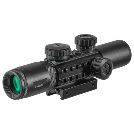 C3-9x26 Eg Raylı Çift Işıklı Av Dürbünü 11mm/22mm