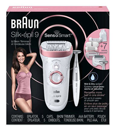 Braun Silk-épil 9 9890 SensoSmart Epilasyon