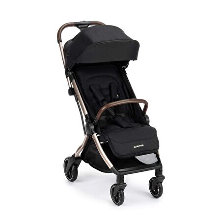 Maxi-Cosi Eva 3 Otomatik Katlanan Kompakt Bebek Arabası Essesntial Black Champagne