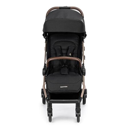 Maxi-Cosi Eva 3 Otomatik Katlanan Kompakt Bebek Arabası Essesntial Black Champagne