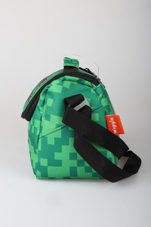 x Dekomus Lisanslı Creeper Piksel Desenli Termoslu Beslenme Çantası 