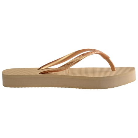 Slim Flatform Gold Kadın Terlik