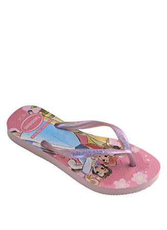 Havaianas Pembe - Çok Renkli Kadın Plaj Terliği KIDS SLIM PRINCESS