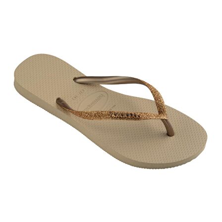 Havaianas Slim Glitter II Kadın Altın Simli Terlik 4146975-9177