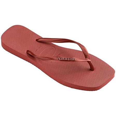 HAVAIANAS Slim Square Logo Metallic Mahogany 4148257-5416