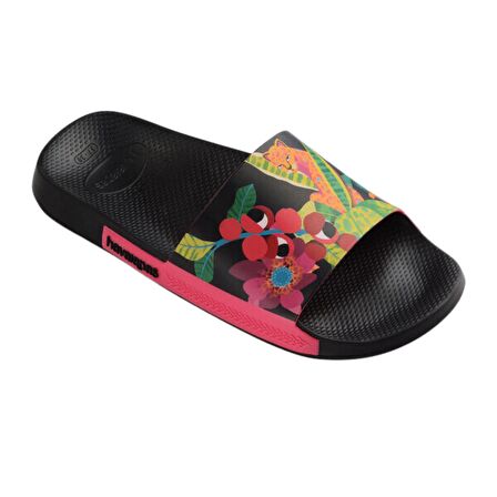 Havaianas Slide Print Kadın Siyah Desenli Terlik