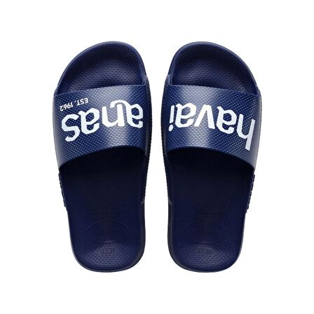 Havaianas Slide Classic Logomania Erkek Lacivert Terlik