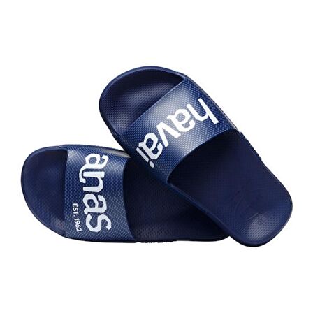 Havaianas Slide Classic Logomania Erkek Lacivert Terlik