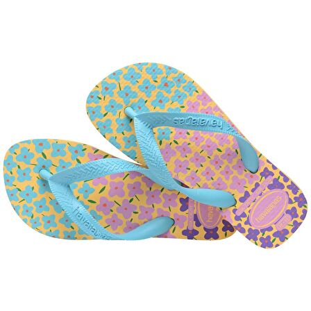 Havaianas Kids Flores Caja Yellowblue  Sarı Çocuk Terlik