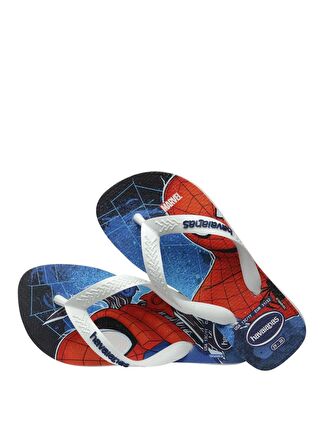 Havaianas Mavi - Kırmızı - Beyaz Erkek Çocuk Plaj Terliği KIDS TOP MARVEL II