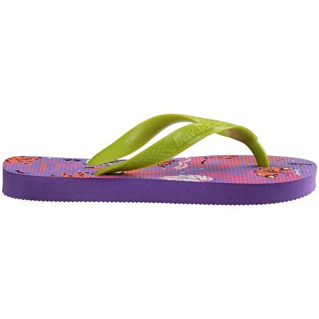 Havaianas Kids Top Fashion Lemon Greendark Purple  Mor Çocuk Terlik