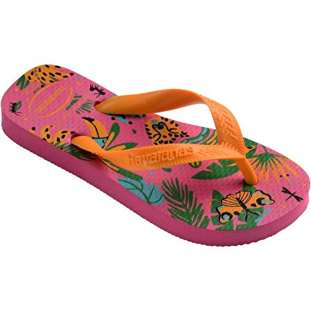 Havaianas Kids Top Fashion Pink Fluxpop Yellow  Pembe Çocuk Terlik