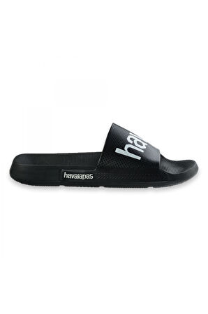 Havaianas 4148124 Slide Classic Logomania Tek Bant Siyah-Beyaz Unisex Terlik