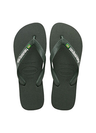 Havaianas Haki Erkek Terlik BRASIL LOGO