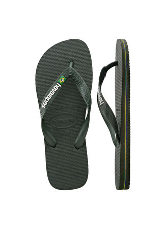 Havaianas Haki Erkek Terlik BRASIL LOGO