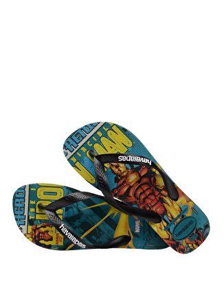 Havaianas Yeşil - Çok Renkli Erkek Plaj Terliği TOP MARVEL CLASSICS