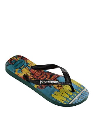 Havaianas Yeşil - Çok Renkli Erkek Plaj Terliği TOP MARVEL CLASSICS