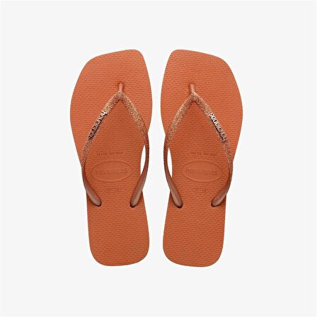 Havaianas Square Glitter Cerrado Orange  Kadın Turuncu Terlik