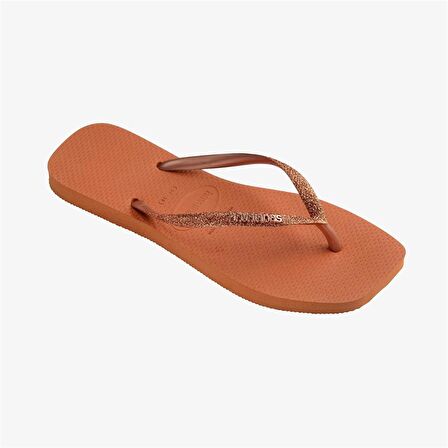 Havaianas Square Glitter Cerrado Orange  Kadın Turuncu Terlik