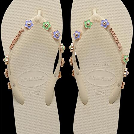 Havaianas Slim Stylish Beige  Kadın Gold Terlik