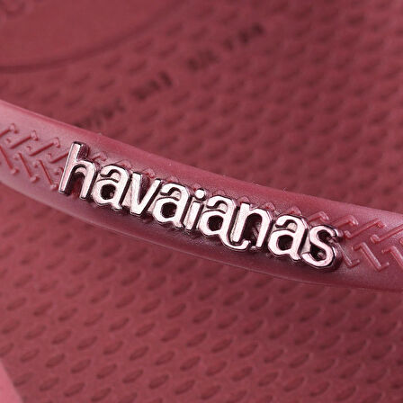 Slim Square Logo Metallic Amaranto