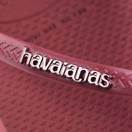 Slim Square Logo Metallic Amaranto