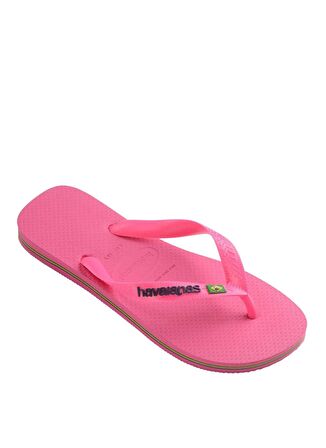 Havaianas Pembe Kadın Plaj Terliği BRASIL LOGO NEON