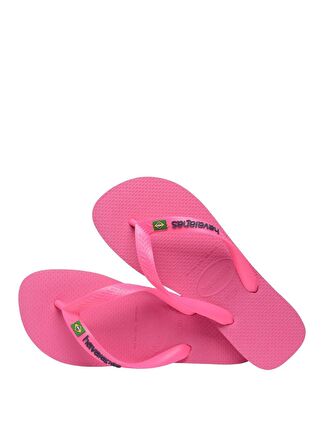 Havaianas Pembe Kadın Plaj Terliği BRASIL LOGO NEON