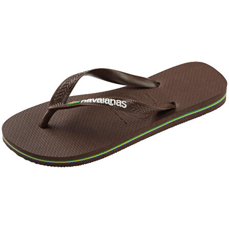 HAVAIANAS Brasil Logo Dark Brown Parmak Arası Terlik 4110850-2673