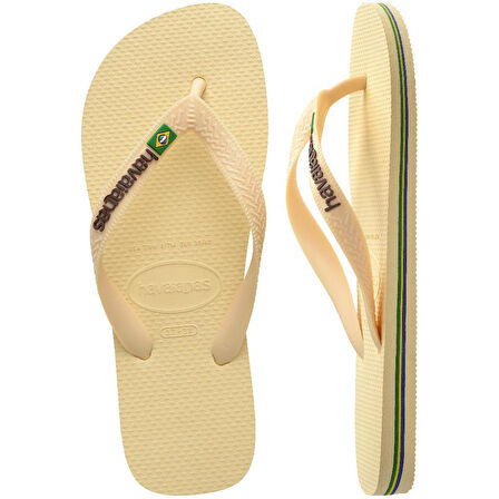 HAVAIANAS Brasil Logo Buttercream Parmak Arası Terlik 4110850-9256